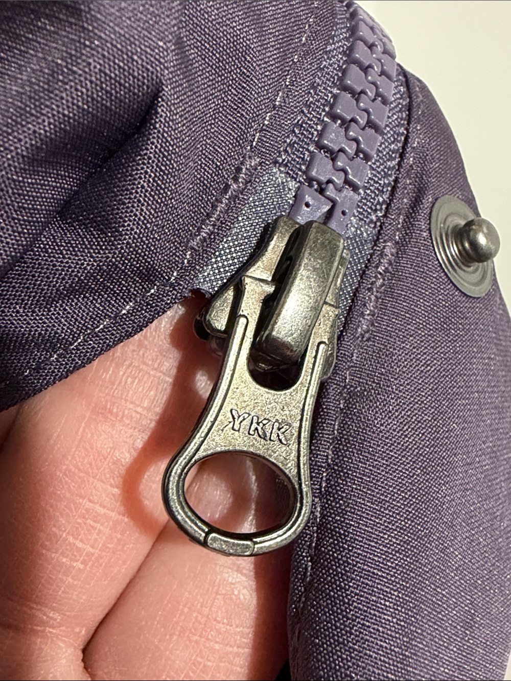 Eddie Bauer Women's Purple Trench Coat "Girl on the Go" Hooded Waterproof Size L - Picture 7 of 16